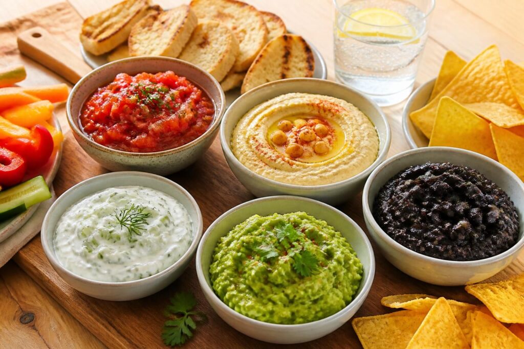 découvrez 5 recettes faciles de dips et tartinades maison à préparer en seulement 10 minutes pour un apéro réussi et convivial.