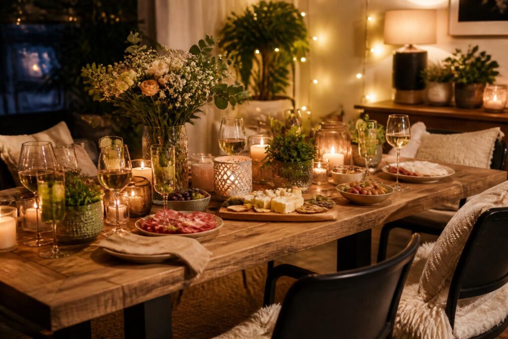 découvrez comment aménager un coin apéro convivial chez vous et dresser une belle table pour des moments chaleureux entre amis ou en famille.