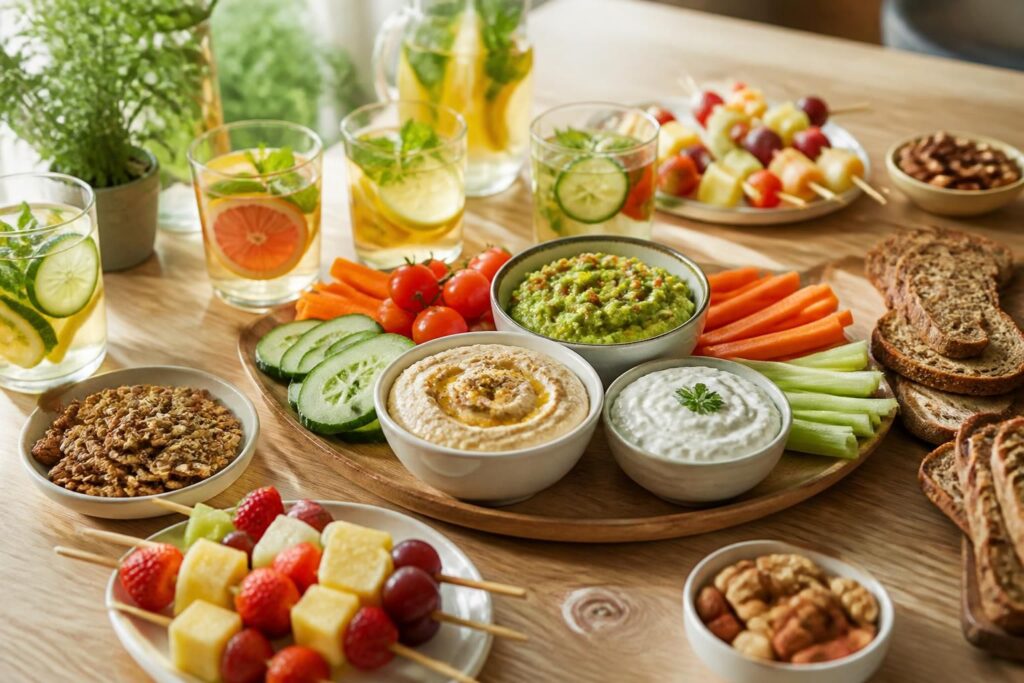 découvrez des idées d'apéro healthy gourmandes et légères pour régaler vos invités tout en prenant soin de leur santé. parfait pour recevoir avec équilibre et convivialité.