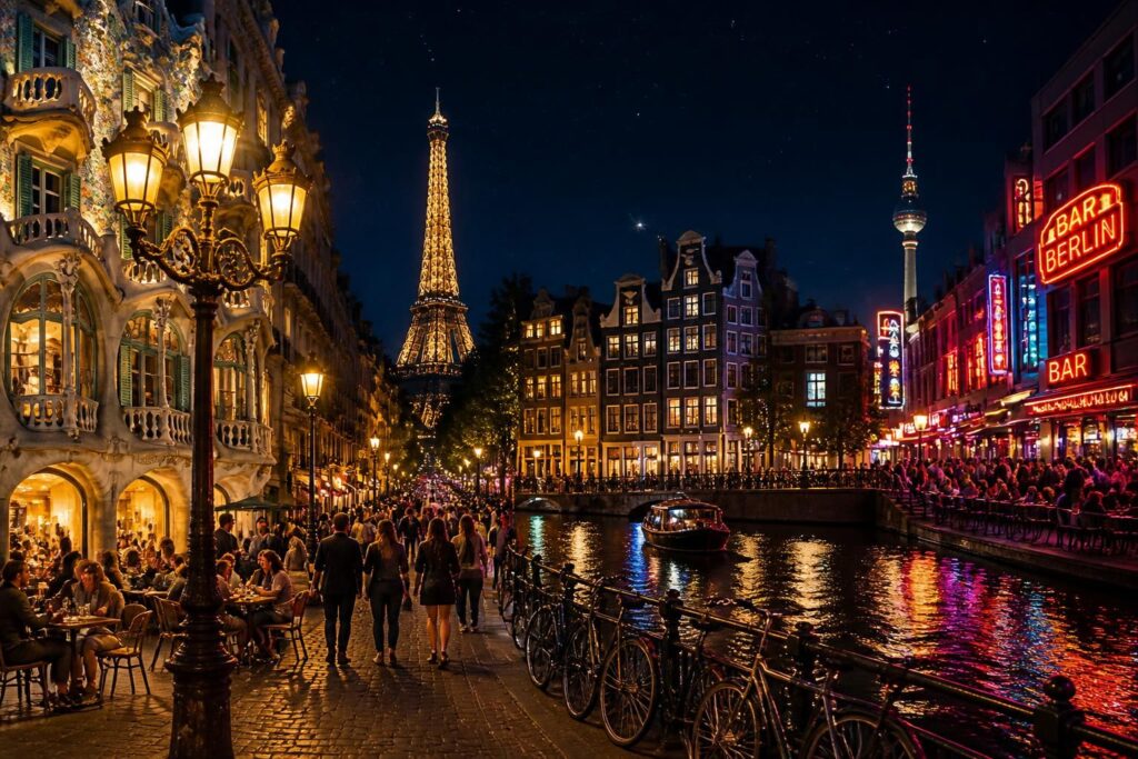 découvrez les plus belles villes d'europe pour sortir le soir et profiter d'une vie nocturne animée, entre bars, clubs et événements culturels incontournables.