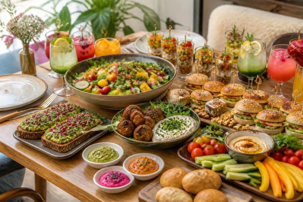 découvrez des idées de menu et d'apéritifs savoureux pour recevoir des végétariens et végans, qui séduiront tous vos invités, quel que soit leur régime alimentaire.