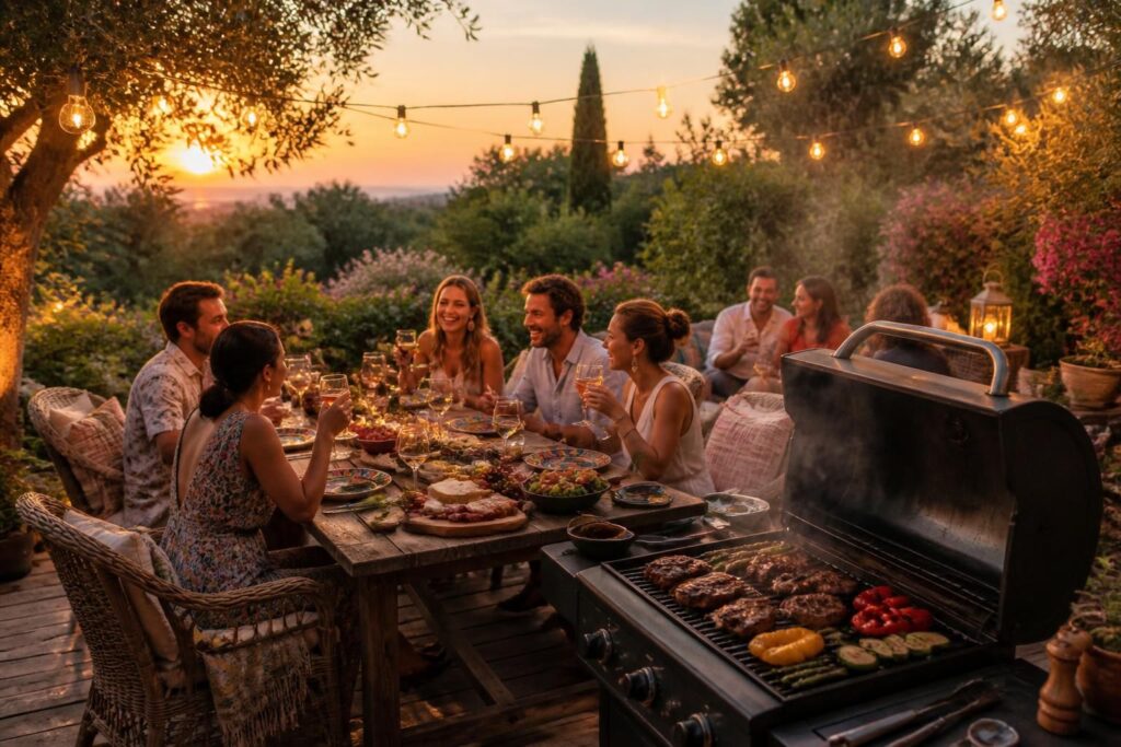 découvrez nos conseils pour recevoir en extérieur cet été : réussissez vos barbecues, apéros dans le jardin et soirées sur la terrasse pour des moments conviviaux et chaleureux.