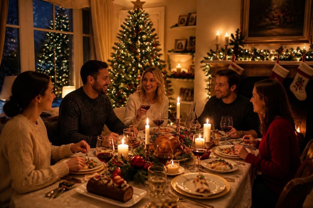 découvrez comment organiser une soirée de noël magique à la maison avec un menu festif, une décoration chaleureuse et une ambiance conviviale pour célébrer les fêtes en famille.
